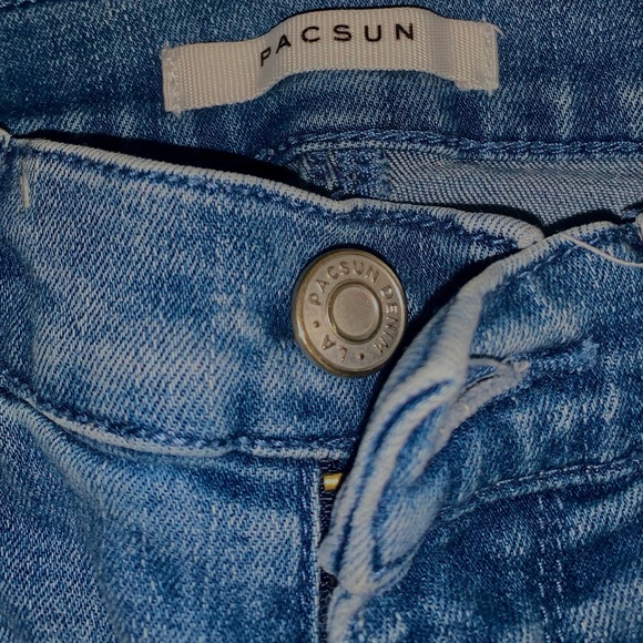 PacSun Perfect Blue Super High Waisted Jeggings - Picture 1 of 5